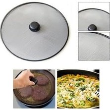 Leaf Shop Telli 33 cm Büyük Boy Yağ Sıçratmaz Tencere Tava Kapağı