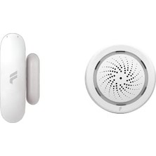Leaf Shop Akıllı Kablosuz Kapı Pencere Sensörü ve Iç Ortam Nem-Isı Ölçer-Siren, Wifi, Uzaktan Takip, 2 Yıl Garantili, Tuya Destekli