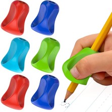 Misda Store Pencil Grip Pinch Grip, Ergonomik Yazma Yardımı, Parlak Renkli Kalem Tutacakları, 6'lı, TPG-12706