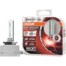 Leaf Shop D3S Night Breaker Laser Xenon 42V 35W%200 Fazla Işık (Ikili Paket)