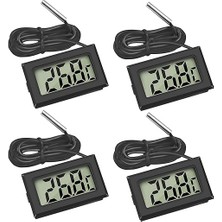 Leaf Shop Dijital LCD Termometre Sıcaklık Monitörü Harici Sensörü ile Buzdolabı Dondurucu Buzdolabı Akvaryum