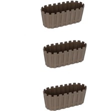 Misda Store Adet Akasya Saksı, Bahçe Balkon Saksı, Çit Saksı 30 cm (Yeşil)