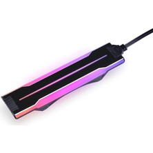 Misda Store Lı Unı Fan P28 Opsiyonel Yandan Dağınık Rgb Şerit 3 Adet Paket, Siyah Renkli Çerçeve (P28120-1B, P28120-3B, GA2P36B ile Uyumlu) - P28ARGB-B