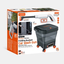 Al-Net Auhma Araç Yıkama Makinesi 15 Litre Kapasiteli Katlanabilir Kovalı 14-16 Bar Basınçlı