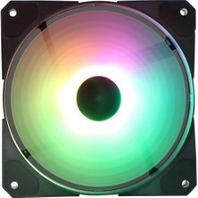 Leaf Shop 120MM Frgb LED Kasa Fanı (Dark Guardian ve Dark Gt Fanı) (DKCCF125F)