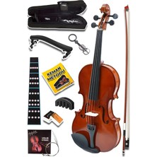 Leaf Shop CVL-741-TYS Profesyonel 1/4 Çocuk Kemanı Seti 6-8 Yaş (Yastık Tel Çanta Yay Susturucu Reçine)