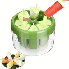 Leaf Shop 8 Bölmeli Dondurma Kalıbı, 8 Hazneli Meyve Kokteyl Buz Dondurma Kalıbı