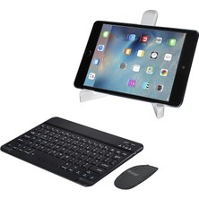 Leaf Shop Samsung Galaxy Tab S6 Lite P610 ile Uyumlu Bluetooth Klavye ve Mouse(Tr Sticker)+Tablet Standı AL2765