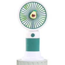 Leaf Shop Mini USB Fan, Taşınabilir, Farklı Renk Seçeneği (Yeşil)