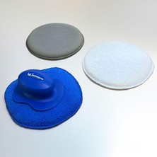 Leaf Shop MC3510 3 Parça 130MM Velkro Cırtlı Mikrofiber Oto Yıkama, Parlatma ve Cila Süngeri