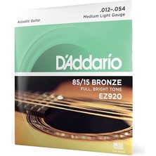 Leaf Shop EZ920 012 Akustik Gitar Teli 85-15 Med Lıte