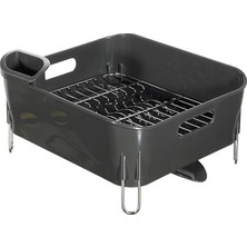 Leaf Shop Bianka Paslanmaz Bulaşıklık Gri KÜÇÜK37*33*17 cm D-14650