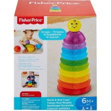 Leaf Shop Numaralı Kaplar Fisher-Price Numaralı Kaplar, Iç Içe Geçebilir 10 Renkli Kap, 5 Adet Topa Dönüşür W4472 W4472