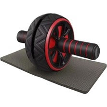 Leaf Shop Ab Wheel Karın Egzersiz ve Fitness Tekerleği Siyah-Kırmızı TGK744