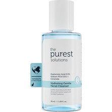 Leaf Shop Purest Solutions Kuru ve Karma Ciltler Için Nemlendirici ve Bariyer Onarıcı Hyalüronik Asit Yüz Temizleme Jeli, Seyahat Boy 50 ml