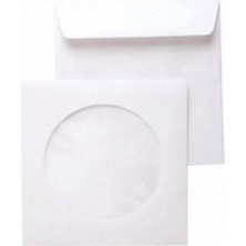 Leaf Shop Beyaz Pencereli CD Zarfı 90GR 100 Adet