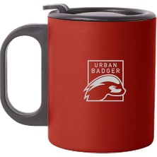 Leaf Shop Badger Paslanmaz Çelik Kırmızı Mug 300 Ml, Dayanıklı Kamp Ekipmanları, Kamp Aksesuarları, Açık Hava Sporları, Doğa Sporları, Yürüyüş, Kamp Mutfağı, Kamp Malzemeleri