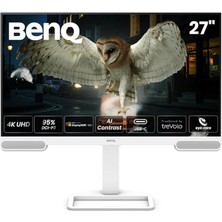 Leaf Shop EW2790U 4K Ekran, 27 Inç, 3840X1260, P3%98, Özel Aı Kontrast Teknolojisi, Dahili 2.1 Hoparlör, Subwoofer, Usb-C Bağlantı Noktası, 3 HDMI Bağlantı Noktası, Ergonomik Tasarım, Göz Bakımı