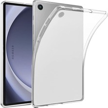 Leaf Shop Samsung Galaxy Tab A9 + Plus 11 Inç Uyumlu Şeffaf Silikon Tablet Kılıfı Kapak X210 X215 X217