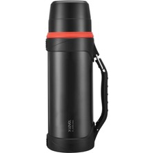 Misda Store X-Juglarge Paslanmaz Çelik Termos 1200ML Seyahat Termosu 1.2l (Siyah)
