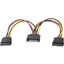 Leaf Shop Plus PX-4426 Sata To Sata Çoklayıcı, Sata Pin Dişi-2 Port Sata Erkek Çoklayıcı, Sata Y Kablo Splitter HDD Bağlantı Kablosu