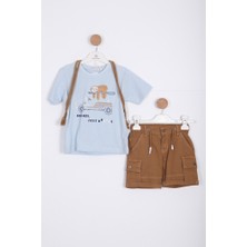 NASR GRUB Erkek Çocuk Alt Üst Şort Takım 2-7 Yaş 3144