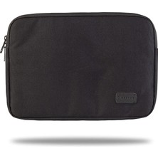 Leaf Shop WSL1500 Livorno Serisi 15.6'' Su Geçirmez Kumaş ve Su Geçirmez Fermuar Notebook, Laptop, Macbook Taşıma Kılıfı -Siyah