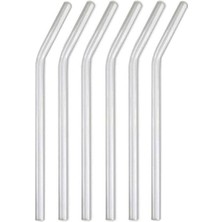 Misda Store Lı Şeffaf Eğimli Cam Pipet MIT1003