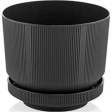 Misda Store Tabaklı Saksı 1 Adet (Antrasit) 6 Lt