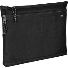 Leaf Shop Dual Zip Folder -Iki Bölmeli Dosya Çanta A4 (Siyah)