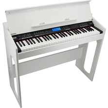 Leaf Shop JDP-950 Tuş Hassasiyetli 61 Tuşlu Dijital Piyano - Beyaz