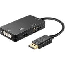 Misda Store Display Port To DVI VGA HDMI Dısplay DVI VGA HDMI Displayport Mul