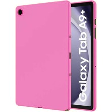 Leaf Shop Galaxy Tab A9 Plus SM-X210 Tablet ile Uyumlu Silikon Kılıf - FC155 (Pembe)