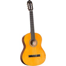 Leaf Shop VC204L Klasik Gitar, Scale 4/4, Solak, Naturel Mat, Kapak