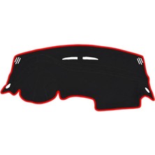 Misda Store Koruma Halısı Siyah Kenar Renk Kırmızı Renault Clio 4 2012-2020 ile Uyumlu