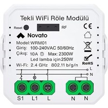 Leaf Shop Tuya Uyumlu Tekli Wifi Akıllı Anahtar (10A - 220V Röle) - Tek Çıkışlı, Anahtar Girişli, Google Asistan, Alexa Destekli Switch
