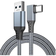 Leaf Shop Vr5 Usb3.2 Oculus Quest 3/2/1 Pico 4 Aksesuarları ve Pc/steam Vr, 5gbps Yüksek Hızlı Pc Veri Aktarımı, Vr Kulaklık, Oyun Bilgisayarı, Sanal Gerçeklik Gözlüğü Uyumlu 5 Metre