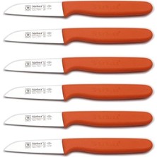 Leaf Shop Sürmene 6'lı Meyve Bıçağı Seti 61007 (Turuncu)