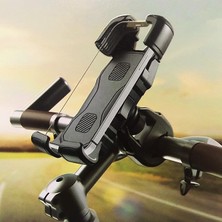 Leaf Shop Telefon Tutucu Bisiklet Gidonları Için ve Gidonlu Motosikletler Için 360 Derece Dönebilen Kullanımı Rahat ve Kolay Montaj 4.7 ve 6.8 Inç Telefonlar Için Uyumlu K355