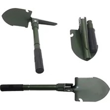 Leaf Shop Fonksiyonlu Katlanır Kürek, Pusulalı Çelik Mini Kürek, Şişe Açacağı ve Taşıma Çantası, Yürüyüş, Kamp, Bahçe Işleri, Hayatta Kalma, Balıkçılık, Sırt Çantasıyla Seyahat Için