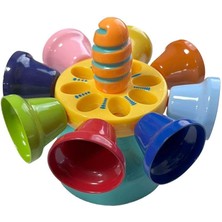 Leaf Shop Hb-40 Çocuklar Için Eğitici Oyuncak El Zil Seti 8 Notalı El Zili Notalarla Ana Okulu