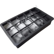 Leaf Shop Kare Buz Kalıbı, 15 Bölmeli Elastik Yapısı Çok Amaçlı Buz Küpü Kalıbı, Kolay Serbest Bırakma Özelliği, Kahve ve Ev Yapımı Içecekler Için Ideal Dondurucu Kalıpları (1)
