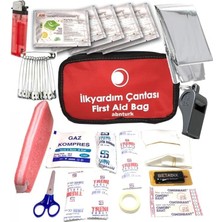 Leaf Shop Parça Ilkyardım Çantası Muayeneye Uygun Ev ve Araç Ecza Çantası Deprem Çantası Için Hazır Set