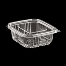 Leaf Shop Saklama Kabı 250 gr 50 Adet Plastik Kapaklı Kase Sızdırmaz Kap Şeffaf Kullan At Kase