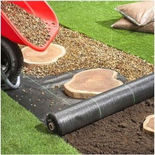 Leaf Shop Örtüsü 1,5X15 M Jüt Yer Örtüsü Bitki Taban Örtüsü Taş Toprak Altı Örtüsü Siyah Malç Örtüsü