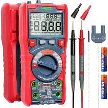 Leaf Shop M6K0R 6000 Trms Dijital Multimetre, Voltmetre, Polimetre, Ac/dc Akım, Ac/dc Gerilim, Direnç, Frekans, Kapasitans, Süreklilik, Test Diyotları Için Test Cihazı Sayımları