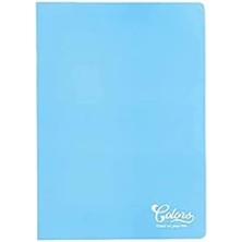 Leaf Shop Colors A4 60 Yaprak Çizgili Defter, Pudra Mavi