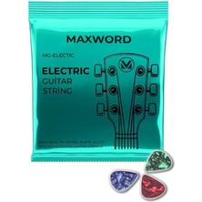 Leaf Shop Gt-Electric Kaliteli Elektro Gitar Teli 1 Takım Set (Pena Hediye)