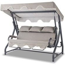 Leaf Shop Salvia 3 Kişilik Yatarlı Bahçe Salıncağı