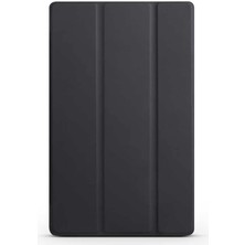 Misda Store M10 TB-X306F Gen.2 Kılıf Arkası Transparan Standlı Katlanabilir Tablet Kılıf Siyah